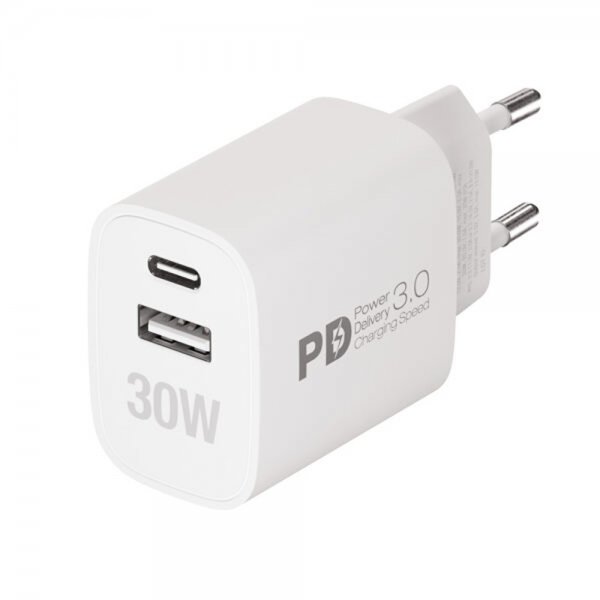Vivanco-laturi 30W Dual Super Fast PD Charger