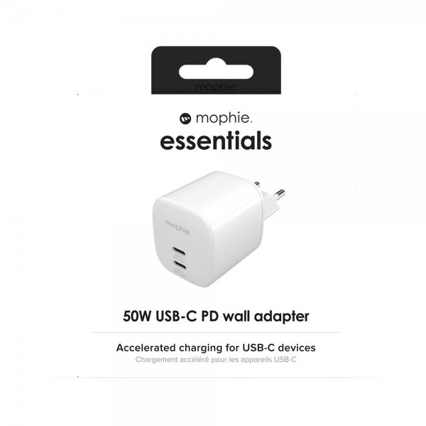 Mophie-laturi 50W USB-C PD -seinäadapteri