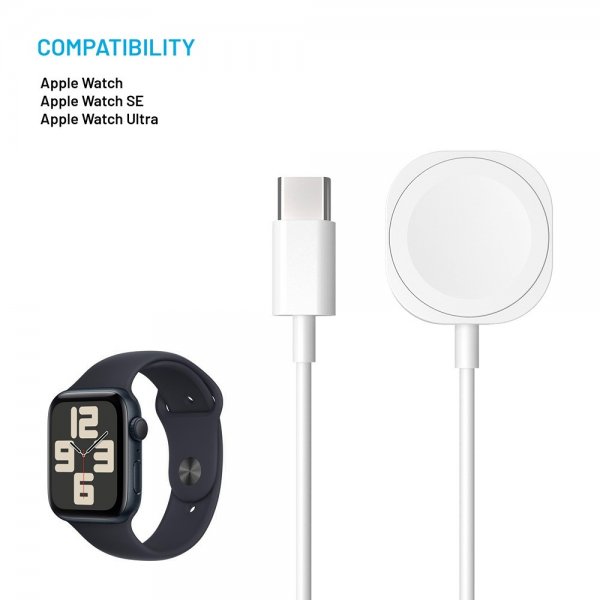Fixed-laturi Apple Watchille USB-C 1m
