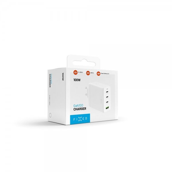 Fixed Laturi GaN100 3xUSB-C & 1xUSB-A