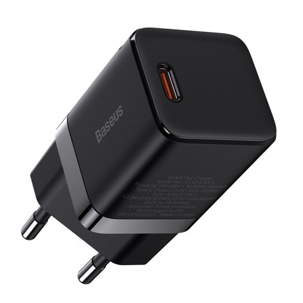 Baseus GaN3 -pikalaturi 30W musta