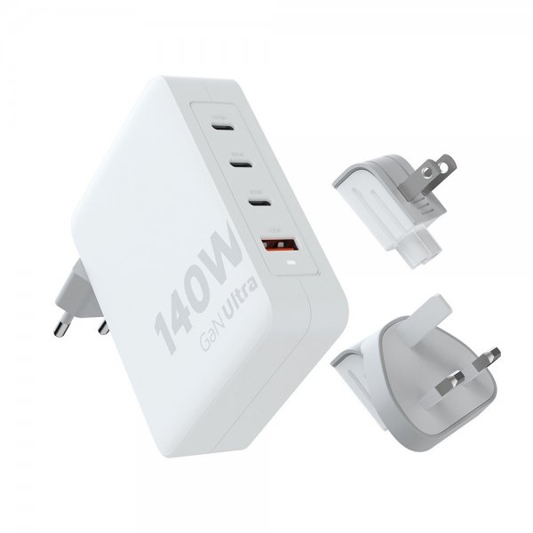 Xtorm Laturi ja kaapeli 140W GaN-Ultra Travel Charger + USB-C PD -kaapeli