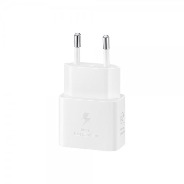 Samsung alkuperäinen laturi ja kaapeli 25 W virtalähde, valkoinen