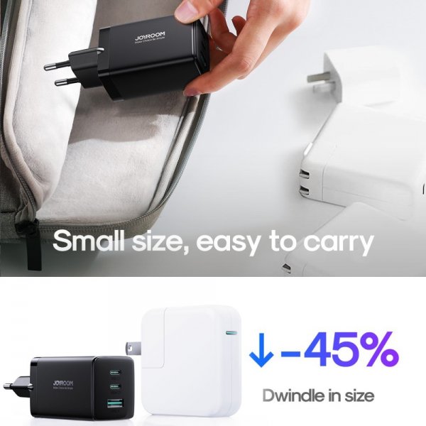 Joyroom Laturi TCG01 65W USB-C-kaapelilla