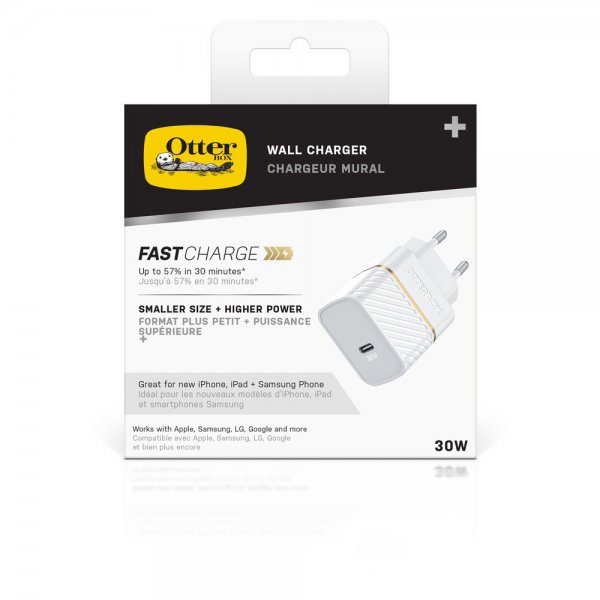 Otterbox Laturi Seinälaturi 30W GaN USB-C PD Cloud Dust
