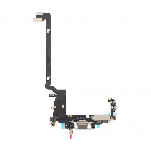 Latausliitin joustokaapelilla iPhone 17 Pro Max -puhelimeen - Hopea