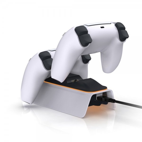 Dobe-lataustelakka kahdelle PlayStation 5 -ohjaimelle