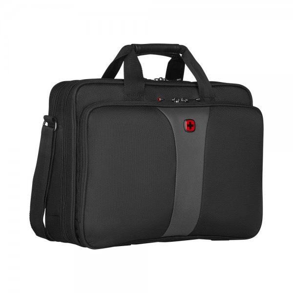 Wenger Legacy 16" Double Gusset -tietokonelaukku, harmaa/musta