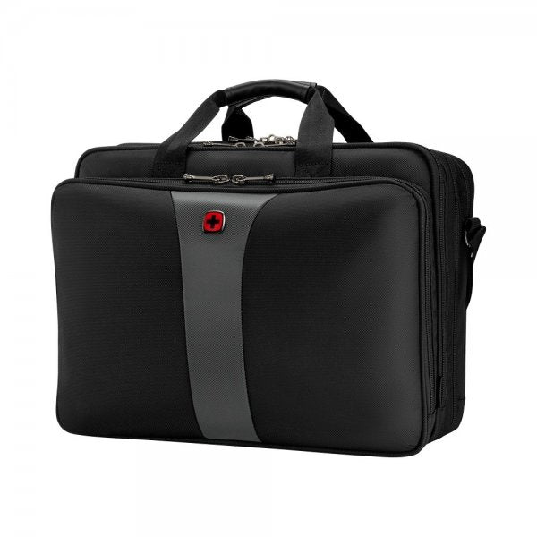 Wenger Legacy 17" Triple Gusset -tietokonelaukku, harmaa/musta