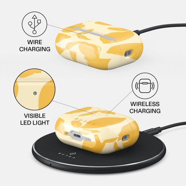 Burga AirPods Pro 3 -kuoret, Lemon Tart -design