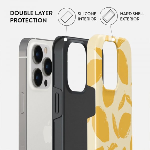Burga iPhone 13 Pro Suojakuori Tough MagSafe Lemon Tart