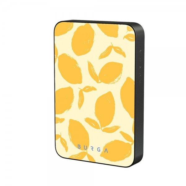 Burga Powerbank MagSafe 5000 mAh Lemon Tart Metalliharmaa