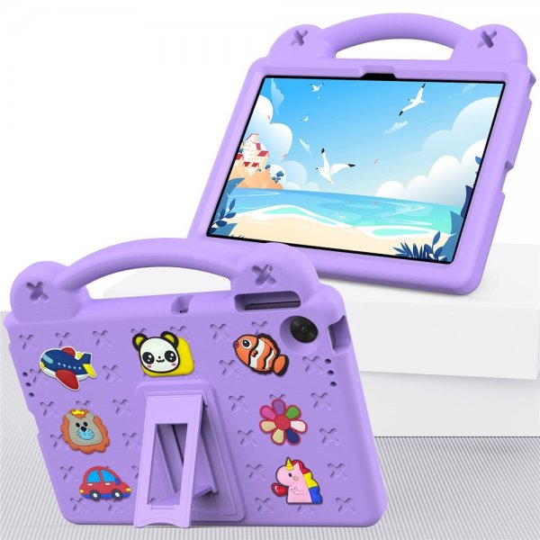 Lenovo Tab 10.1 TB311FU kuori lapsille, tarrat, violetti