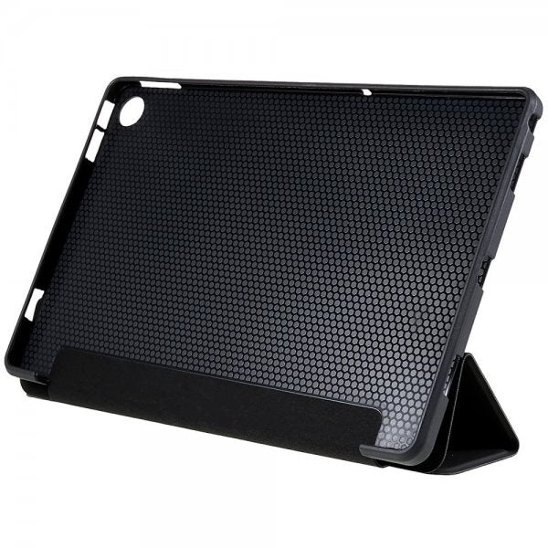 Lenovo Tab M10 Plus (3. sukupolvi) TB125 TB128 kolmiosainen suojakotelo, musta
