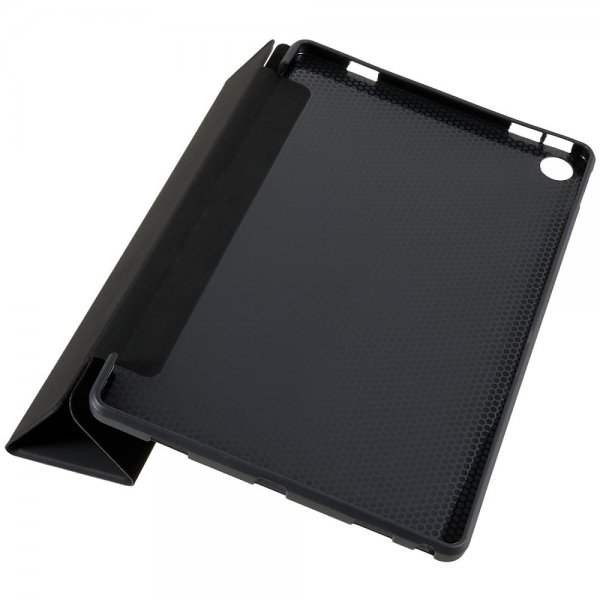Lenovo Tab M10 Plus (3. sukupolvi) TB125 TB128 kolmiosainen suojakotelo, musta