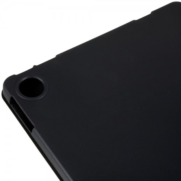 Lenovo Tab M10 Plus (3. sukupolvi) TB125 TB128 kolmiosainen suojakotelo, musta