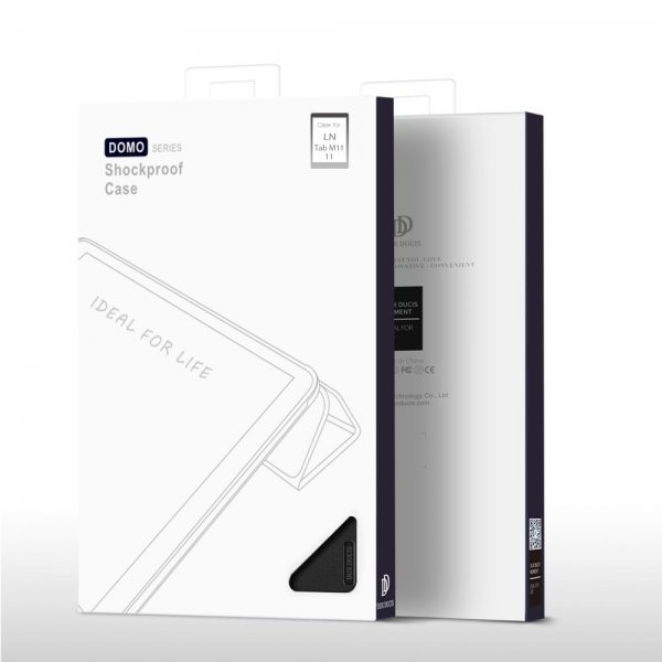 Dux Ducis Lenovo Tab M11 TB330 -kotelo DOMO Series Musta