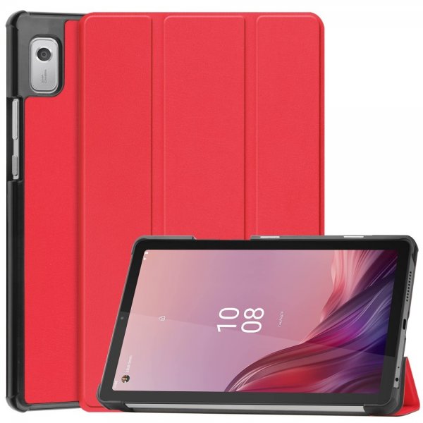 Lenovo Tab M9 TB310 Suojakotelo Kolmiosainen Punainen