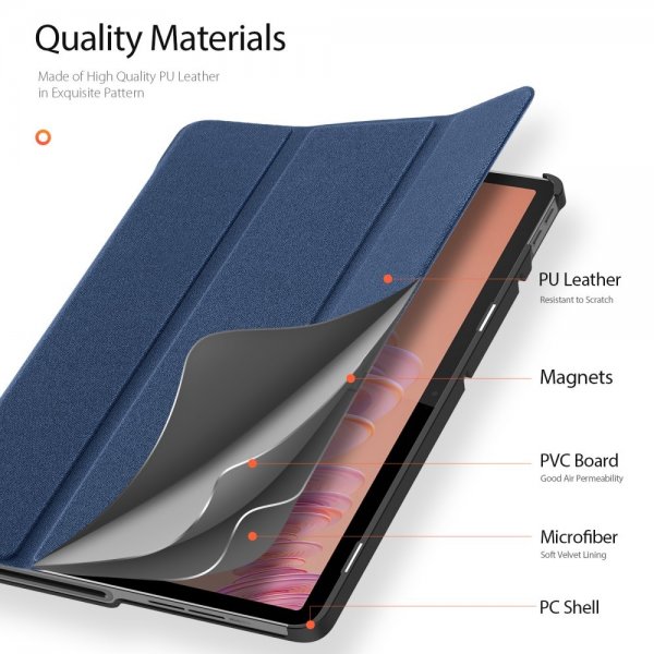 Dux Ducis Lenovo Tab Plus Kotelo DOMO Series Sininen