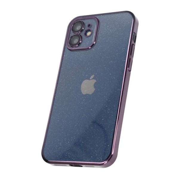 iPhone 11 Suojakuori Glitter Läpinäkyvä Iskunkestävä Violetti