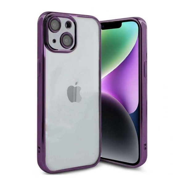iPhone 14 Suojakuori Glitter Läpinäkyvä Iskunkestävä Violetti