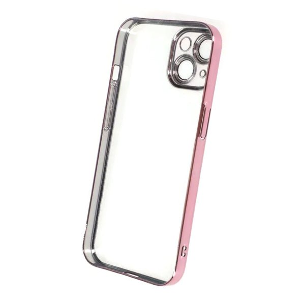 iPhone 14 Kuori Glitter Läpinäkyvä Iskunkestävä Vaaleanpunainen