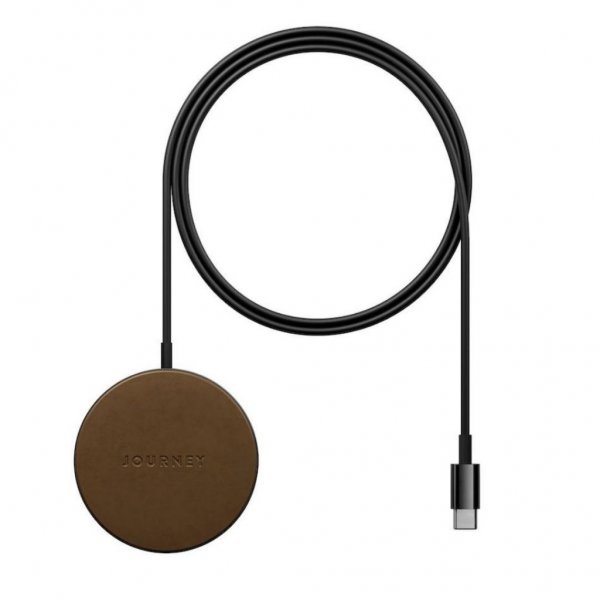 Journey MagSafe-yhteensopiva langaton laturi, tummanruskea