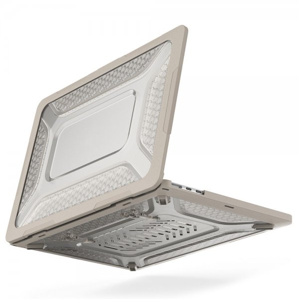MacBook Air 13 M2 (A2681) Suojakuori Panssari Jalustatoiminnolla Beige