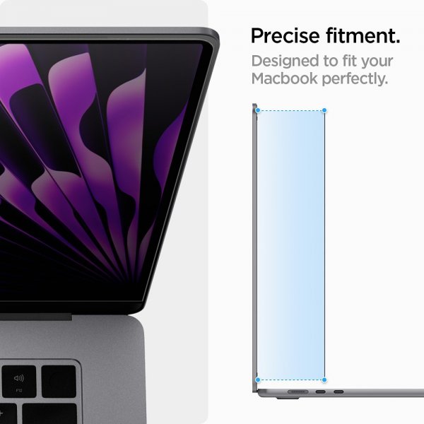 Spigen MacBook Air 15 M2 (A2941)/M3 (A3114) Näytönsuoja Safe View Privacy