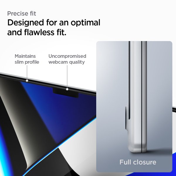 Spigen MacBook Pro 14 M1 (A2442)/M2 (A2779)/M3 (A2918 A2992) Näytönsuoja GLAS.tR Slim