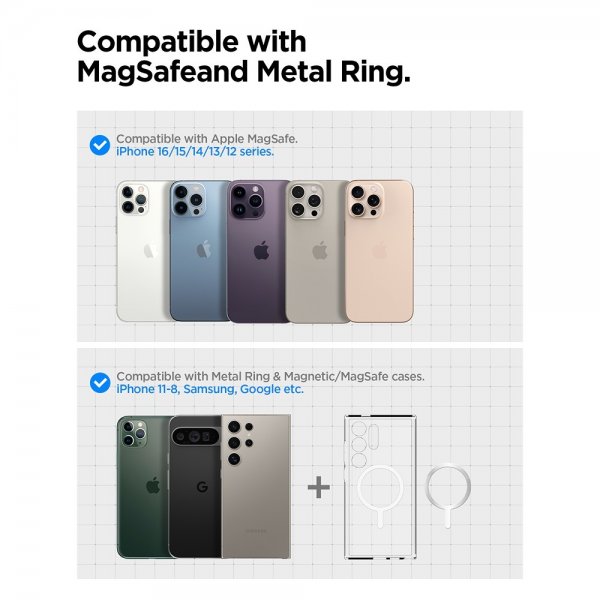 Spigen MagSafe-autoteline langattomalla latauksella OneTap Pro 4 Air Vent Hook