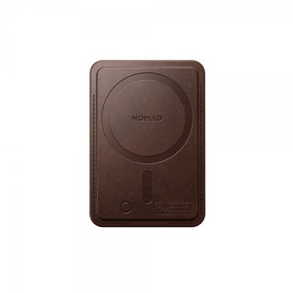 Nomad MagSafe-korttikotelo nahkaa Mag Wallet Find My Tracking, ruskea