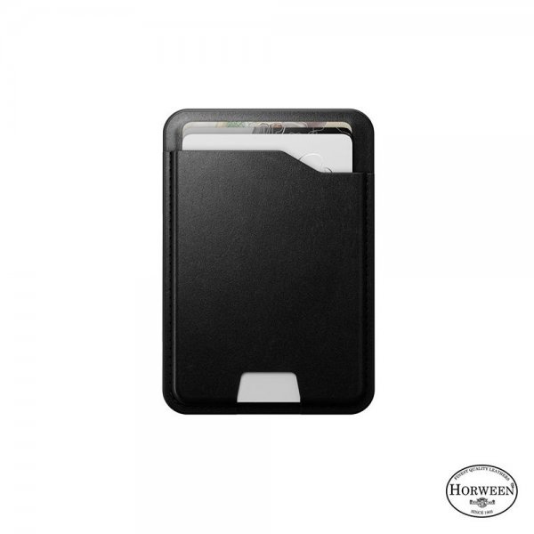 Nomad MagSafe-korttikotelo nahkaa Mag Wallet Find My Tracking, musta