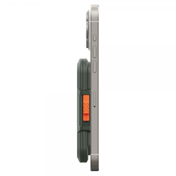 Spigen MagSafe-korttikotelo Lock Fit MagFit Military Green