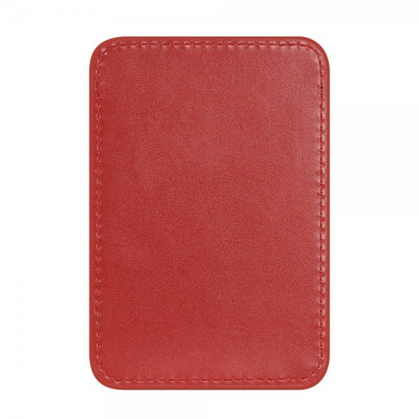 Dux Ducis MagSafe Korttikotelo Magnetic Leather Wallet Punainen