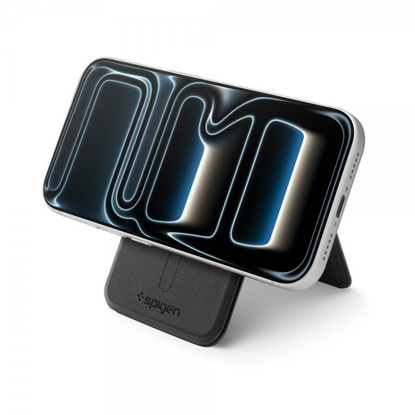 Spigen MagSafe -korttikotelo Slim Fold MagFit Tripod S314-3 Musta