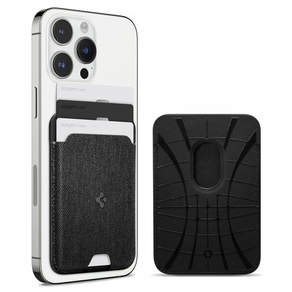 Spigen MagSafe korttikotelo Urban Fit MagFit Musta