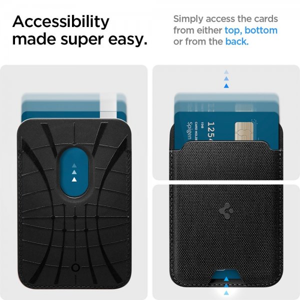 Spigen MagSafe korttikotelo Urban Fit MagFit Musta