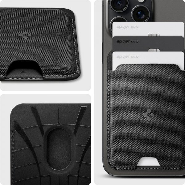 Spigen MagSafe korttikotelo Urban Fit MagFit Musta