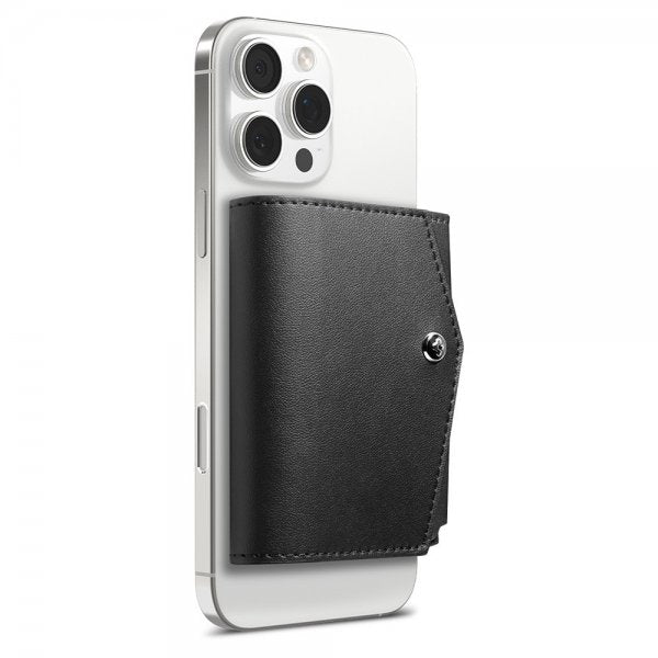 Spigen MagSafe-korttikotelo Valentinus Pro 3 Cards MagFit Musta