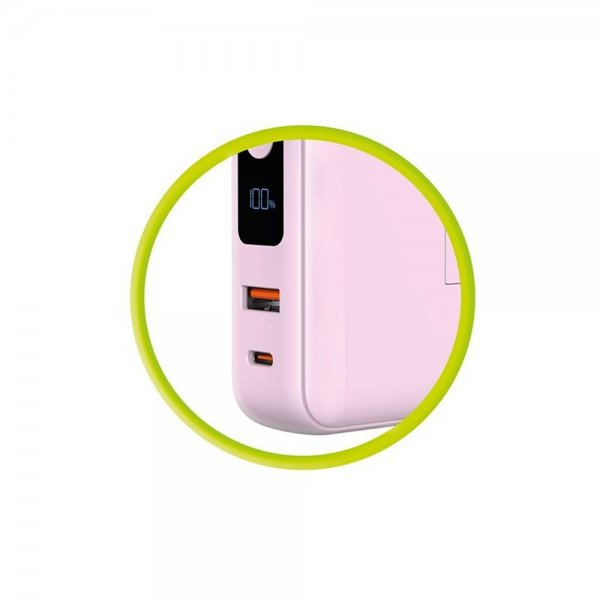 Mobile Origin MagSafe-varavirtalähde/matkalaturi, sisäänrakennetut kaapelit/Apple Watch -lataus, pinkki
