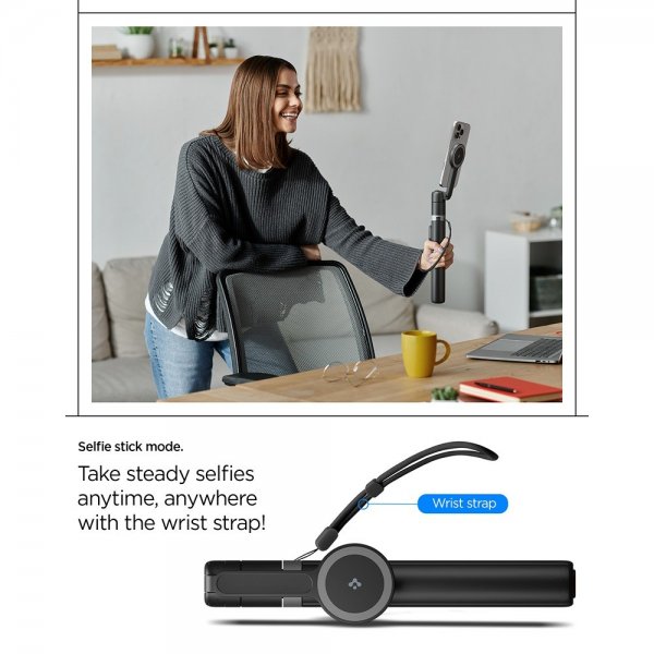 Spigen MagSafe Tripod Selfie Stick Mag Fit Musta