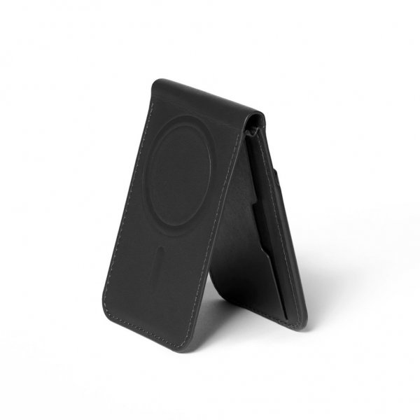 Mujjo korttikotelo MagSafe Wallet Stand Musta