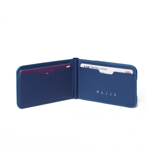 Mujjo Korttikotelo MagSafe Wallet Stand Monaco Blue