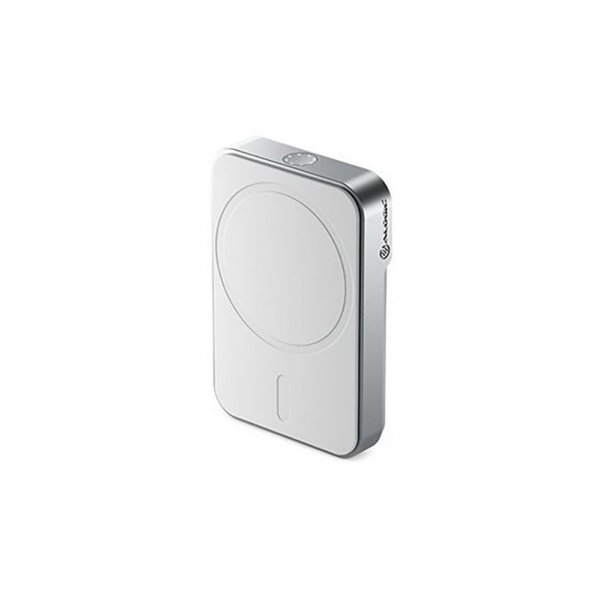 ALOGIC Matrix Universal magneettinen varavirtalähde 5000 mAh MagSafe, valkoinen