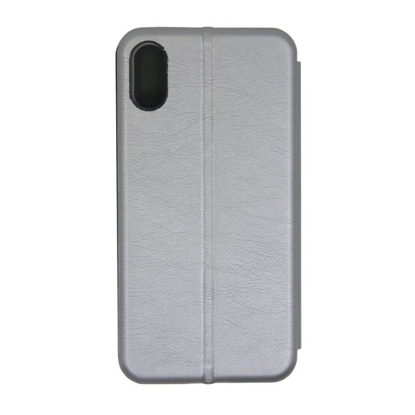 iPhone X/iPhone Xs Kotelo jalustalla Hopea