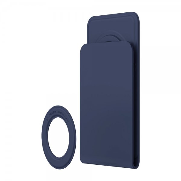 Nillkin MagSafe Skin Touch -puhelinteline magneettirenkaalla, sininen