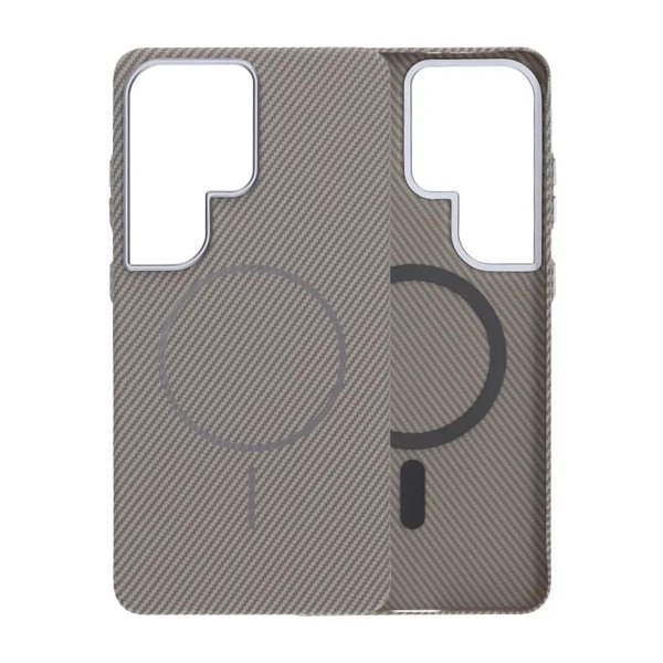 Samsung Galaxy S26 Ultra Kuori Hiilikuitukuvio MagSafe Harmaa