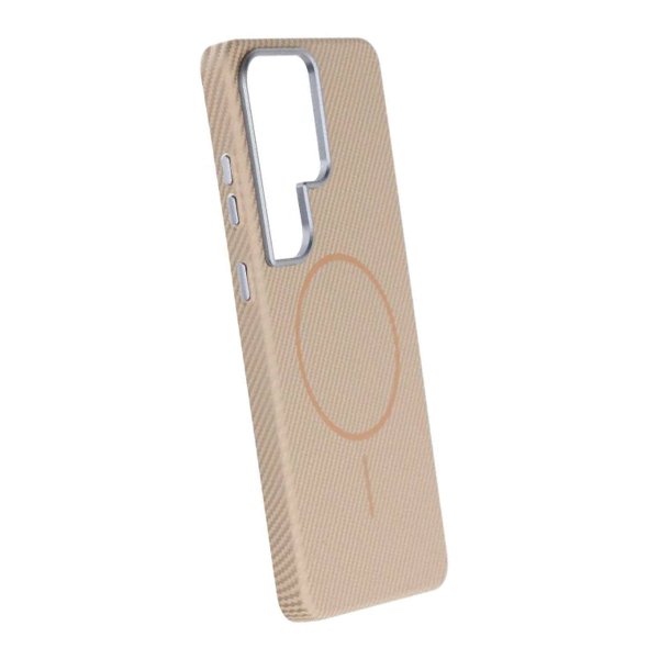 Samsung Galaxy S26 Ultra Kuori Hiilikuitukuvio Magsafe Kulta