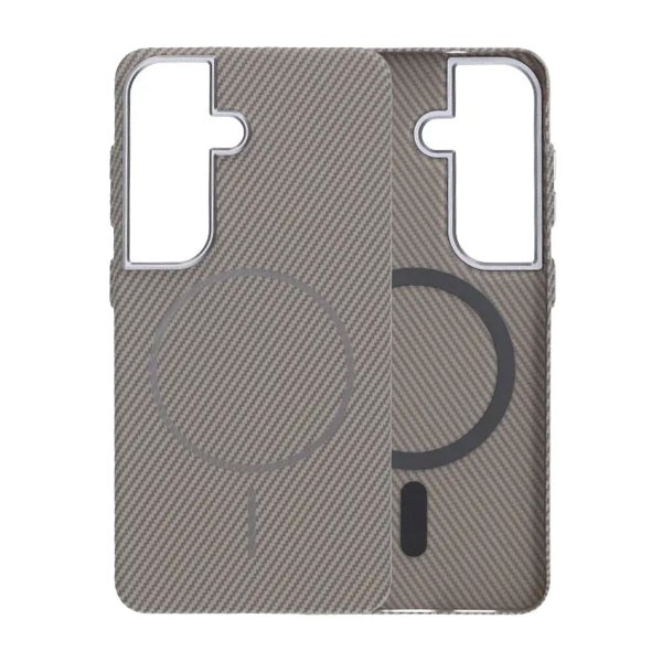 Samsung Galaxy S26 Kuori Hiilikuitukuvio Magsafe Harmaa